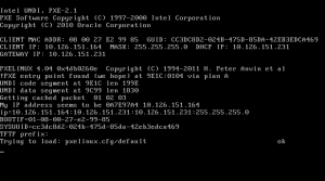 PXE boot from the network